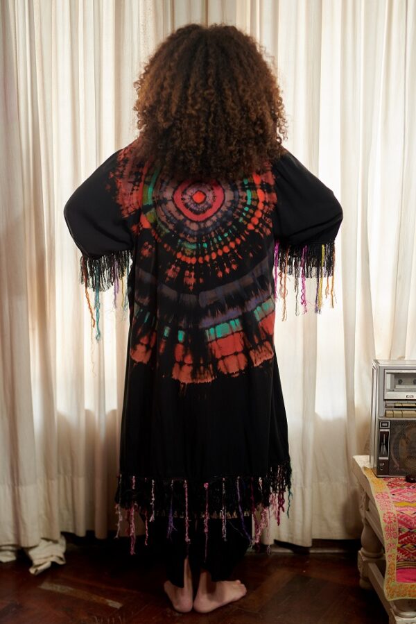 Kimono Largo con flecos Kalhua - Imagen 7